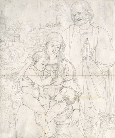 Holy Family with John the Baptist as a Boy by Peter von Cornelius
